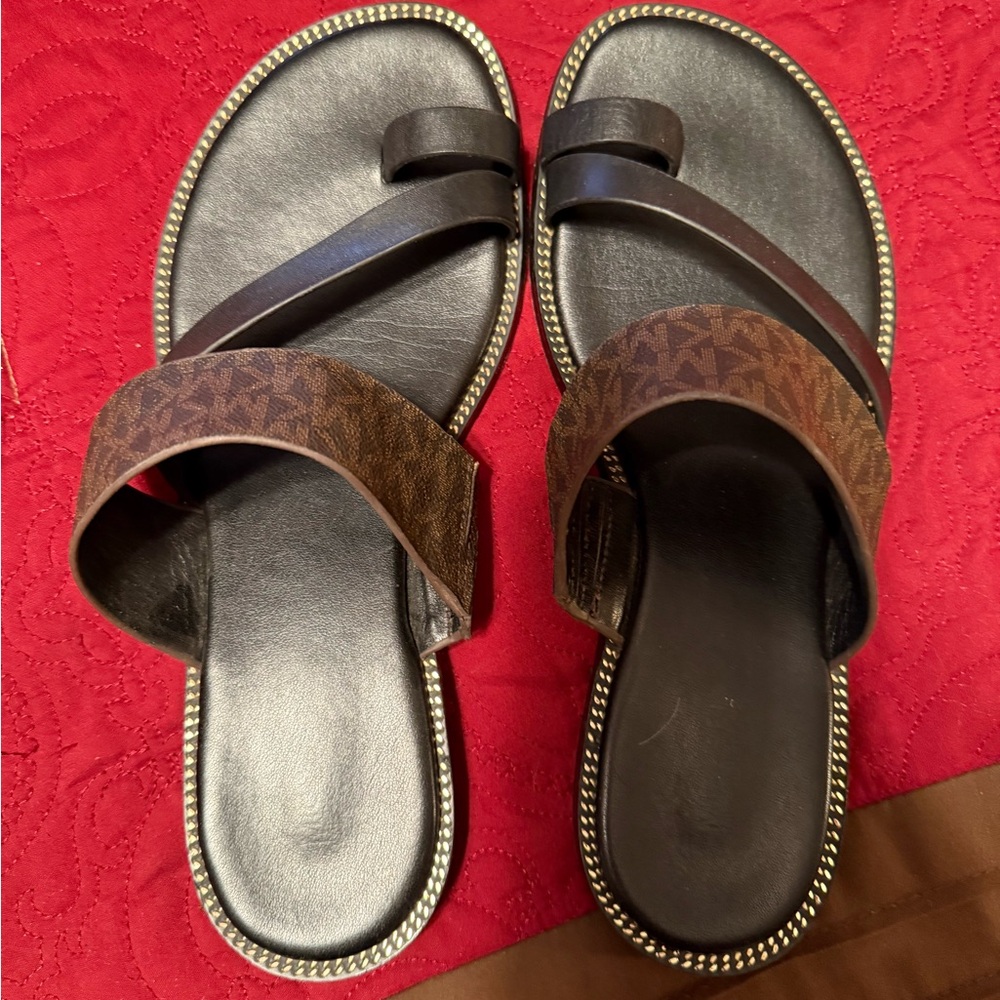 Michael kors slip on sandals
